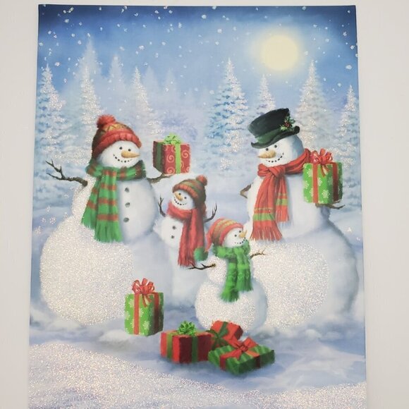Lot of 7 Paper Magic Group Snowmen Christmas Holiday Cards with Envelopes - Picture 3 of 6